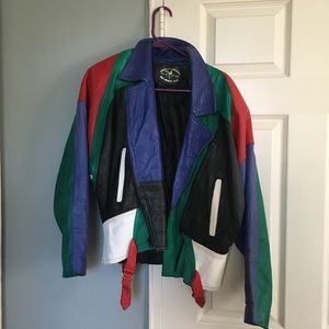 Gorgeous vintage leather motorcycle jacket